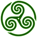Green Wheeled Triskelion1 icon